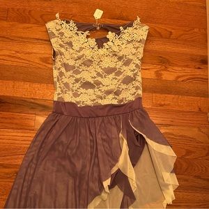 Weissman purple white dance costume